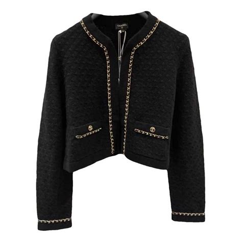 chanel cashmere chain-link cardigan|chanel cardigan clearance.